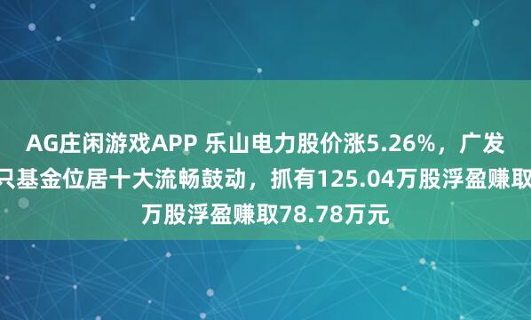 AG庄闲游戏APP 乐山电力股价涨5.26%，广发基金旗下1只基金位居十大流畅鼓动，抓有125.04万股浮盈赚取78.78万元