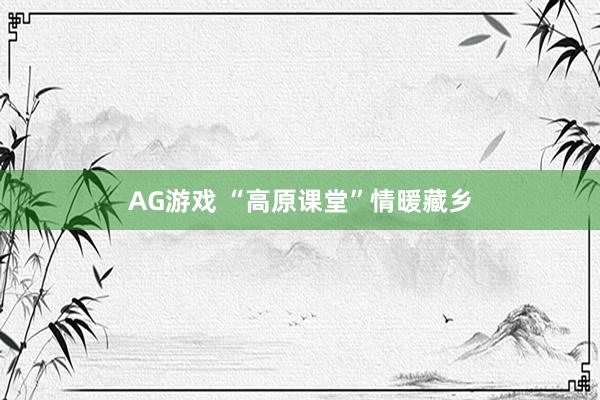 AG游戏 “高原课堂”情暖藏乡