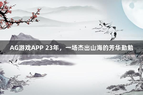 AG游戏APP 23年，一场杰出山海的芳华勤勉