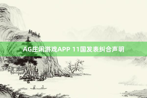AG庄闲游戏APP 11国发表纠合声明